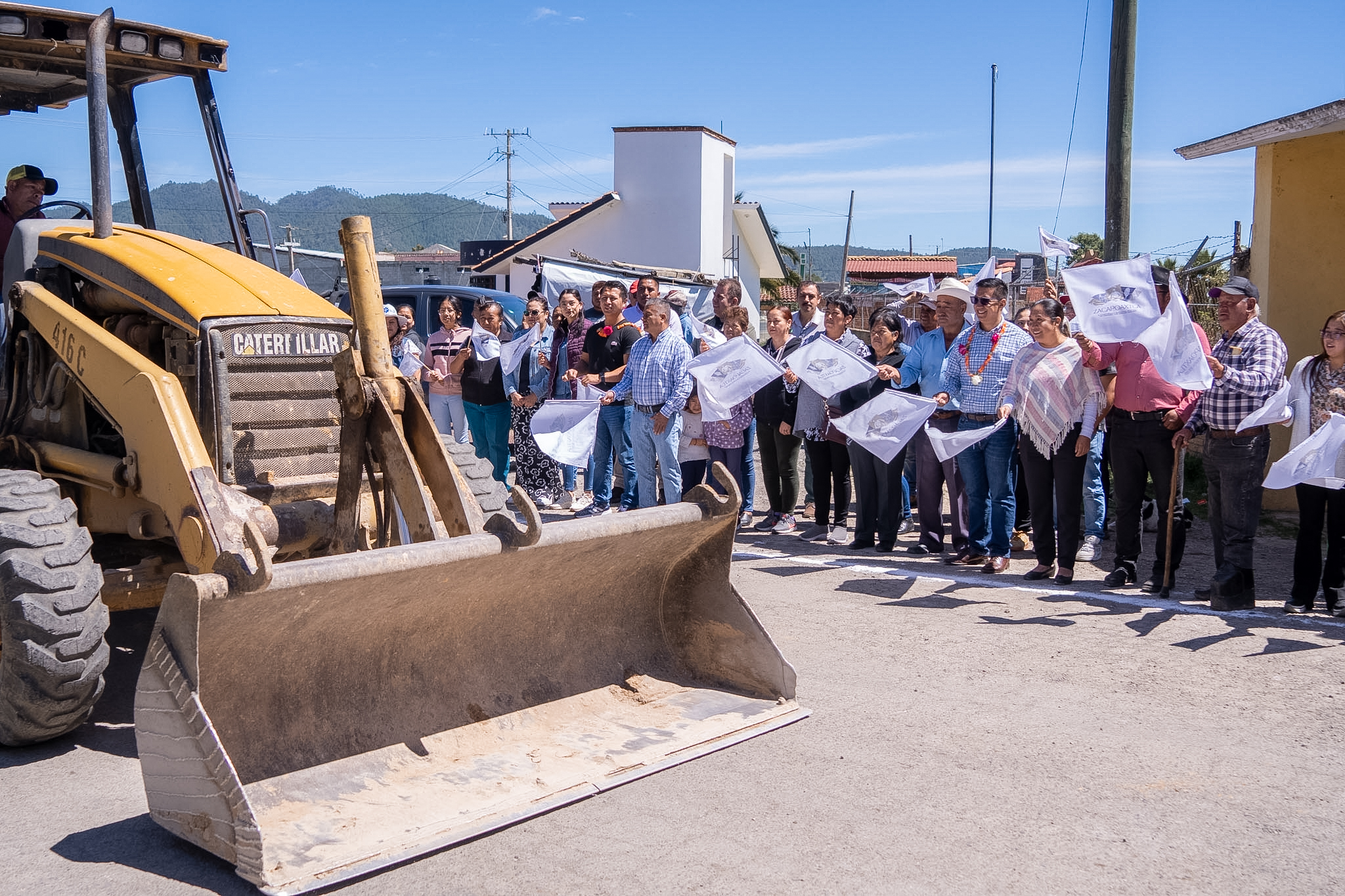 Arranque de Obra en la Comunidad de Mazapa.