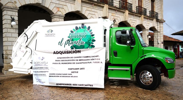 ¡Nuevo Camión Recolector para Zacapoaxtla!