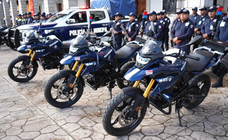 Zacapoaxtla refuerza la Seguridad Ciudadana con moto patrullas para recorridos en el Municipio